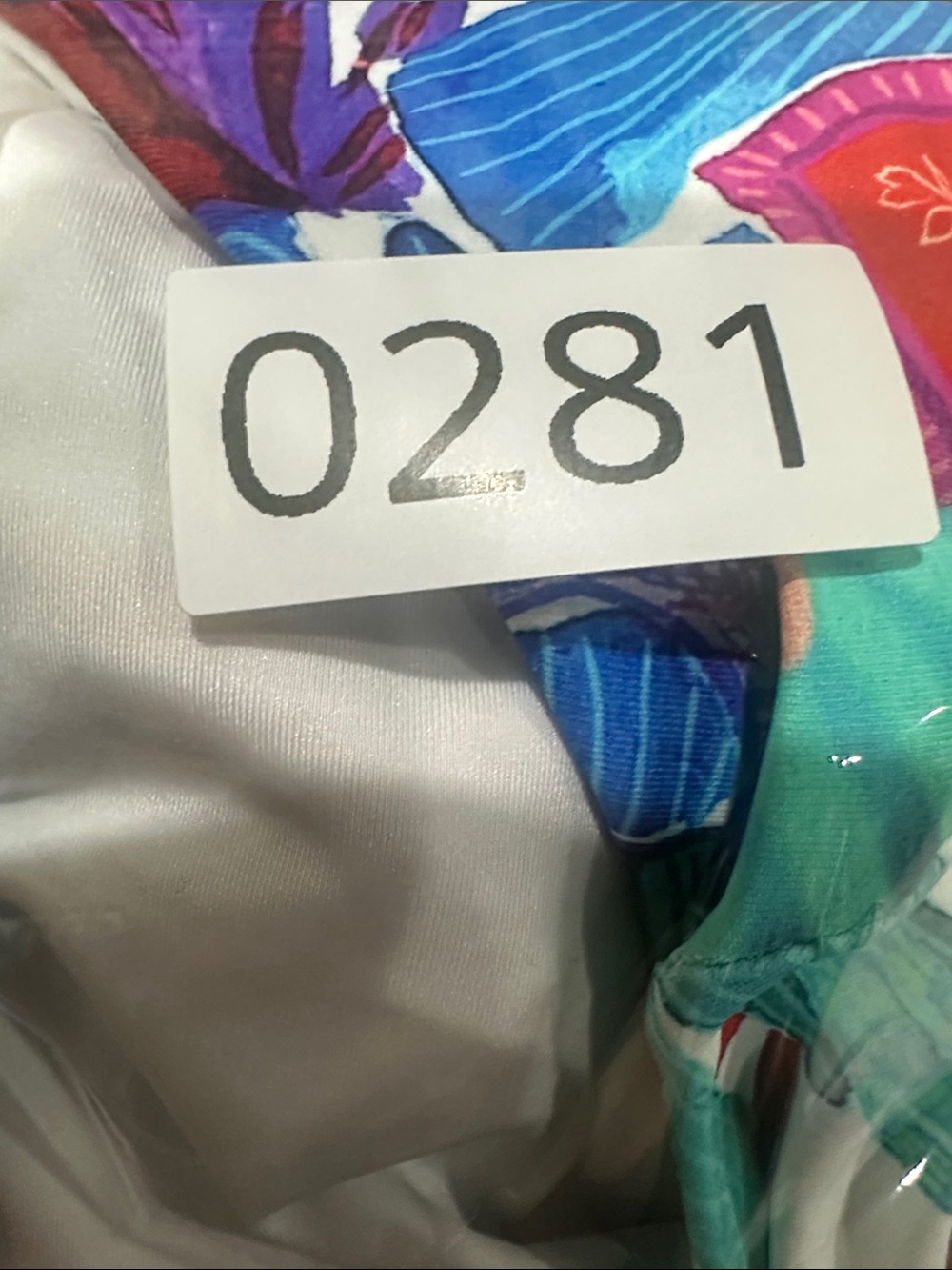 La Blanca Aqua Multi Floral Halter One-Piece Swimsuit size 14 - Picture 10 of 10